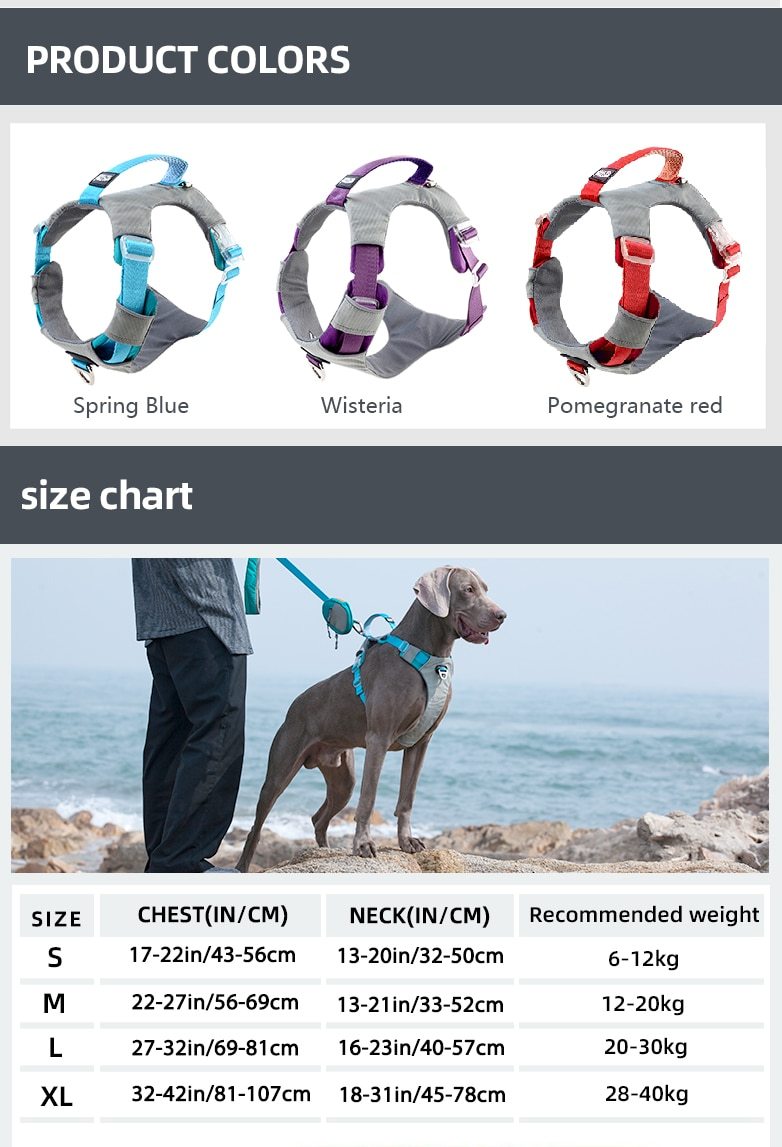 Reflective Pet Dog Harness Pet Dog Training Vest