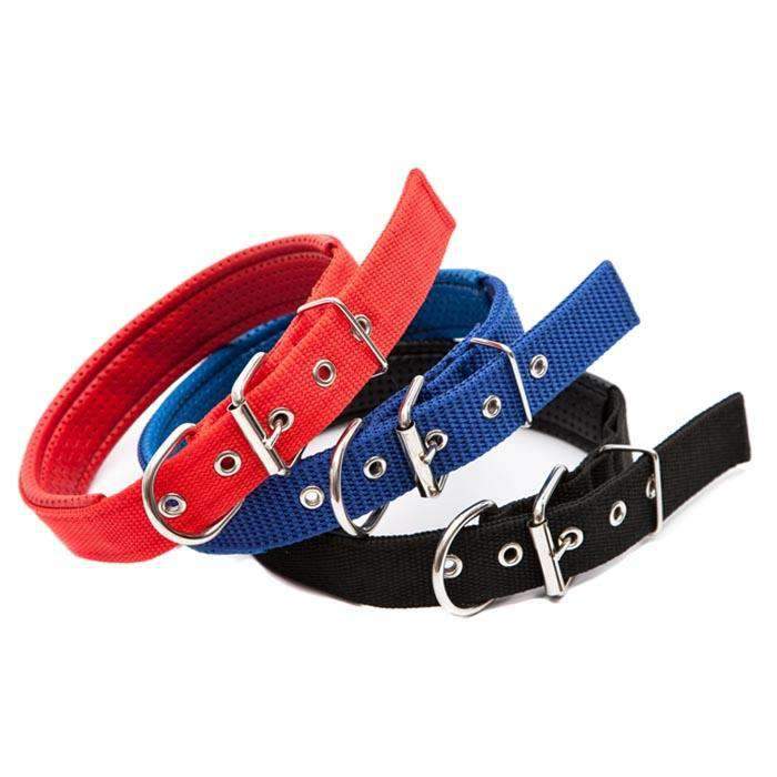 Adjustable Dog Collar with Metal D Ring & Buckle Pet Collars Neck