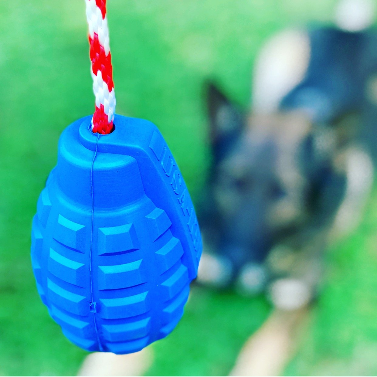 USA-K9 Grenade Durable Rubber Chew Toy