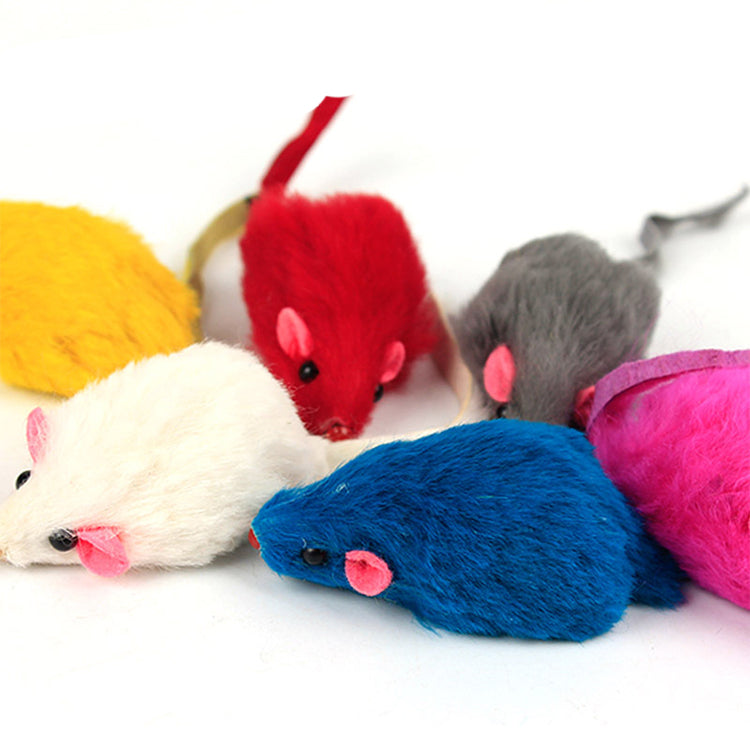 5 PCS PLUSH MOUSE CAT TOYS