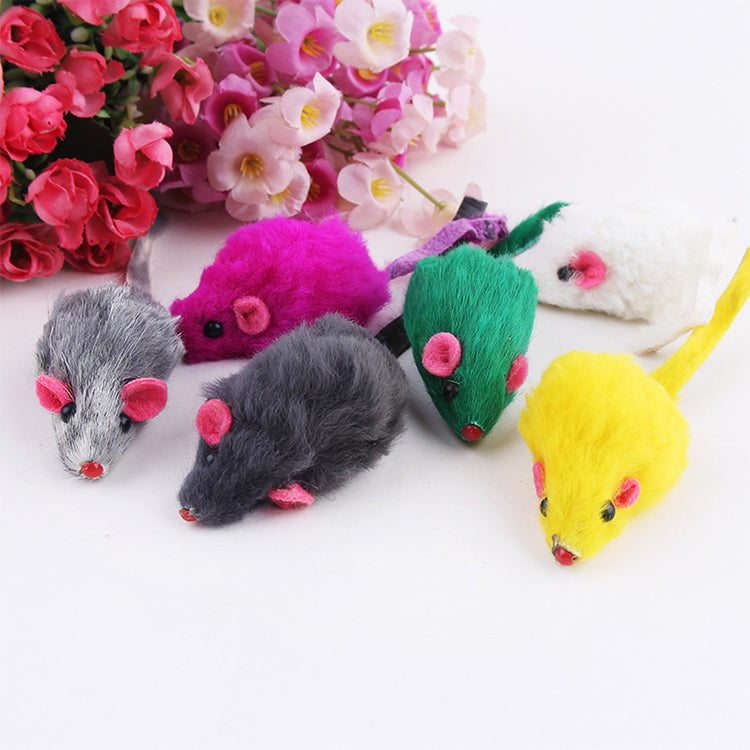 5 PCS PLUSH MOUSE CAT TOYS