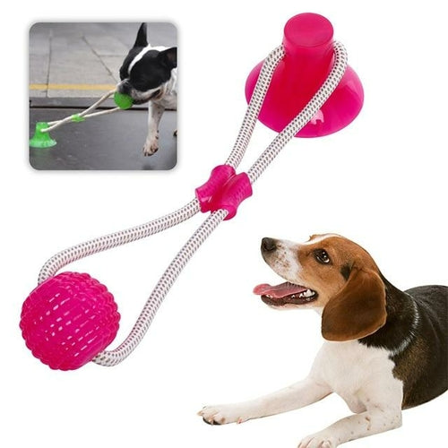 Multifunction Pet Molar Bite Dog Toys Rubber Chew Ball