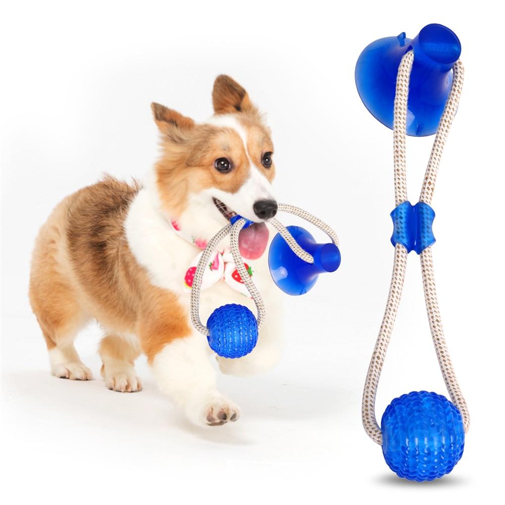 Multifunction Pet Molar Bite Dog Toys Rubber Chew Ball