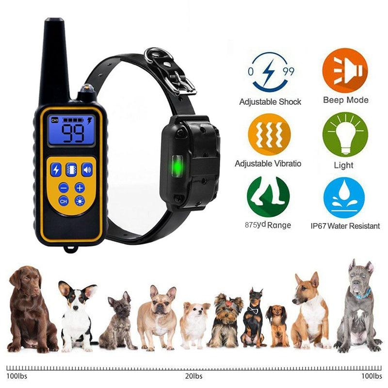 Pet Dog Rechargeable Anti Bark Collar Trainer