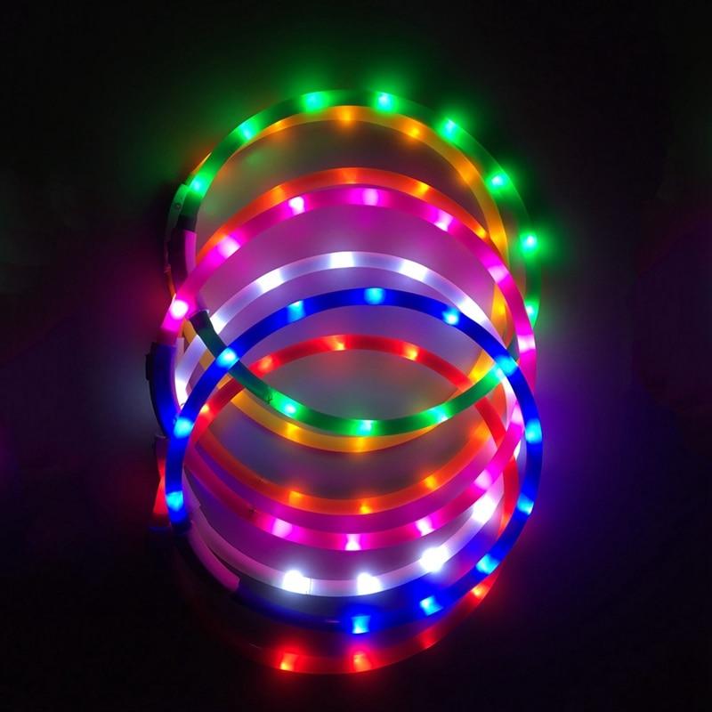 USB Rechargeable Flashing Night Dog Collars