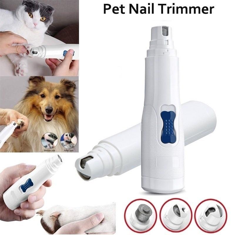 Electric Pet Nail Grinder File Trimmer Pro Grooming Tool Dogs Cats