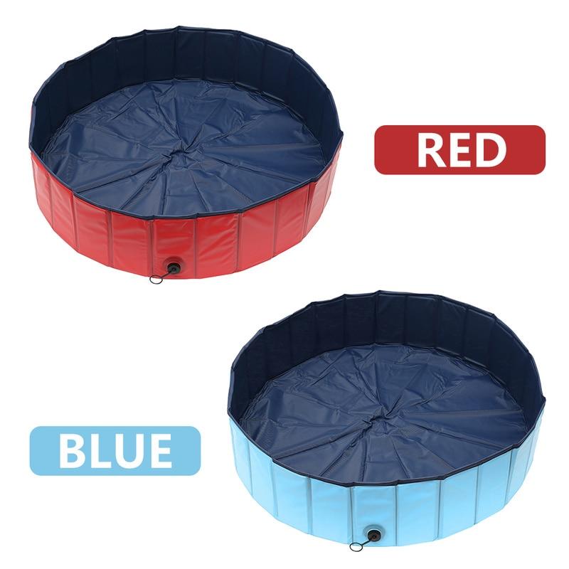 Foldable Dog Swimming Pool PVC Pet Bath Swimming Tub Bathtub Pets