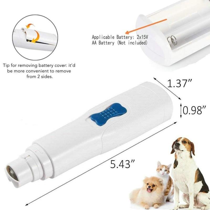 Electric Pet Nail Grinder File Trimmer Pro Grooming Tool Dogs Cats