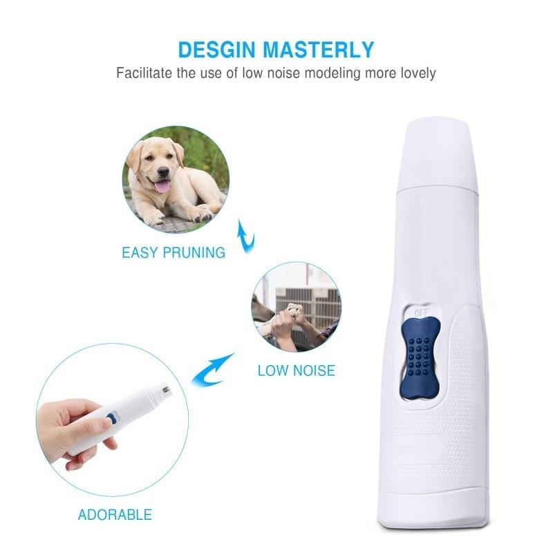 Electric Pet Nail Grinder File Trimmer Pro Grooming Tool Dogs Cats