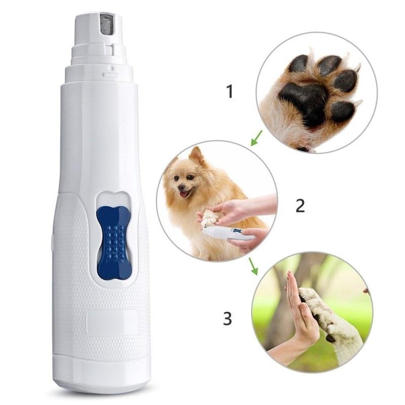 Electric Pet Nail Grinder File Trimmer Pro Grooming Tool Dogs Cats